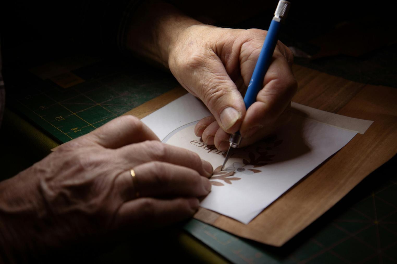 students working through illustration exercises in structured environment